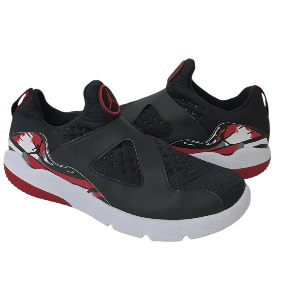 Nike Air Jordan Trainer‎ Essential Training Shoes Black Red 888122-016 Mens Sz 9